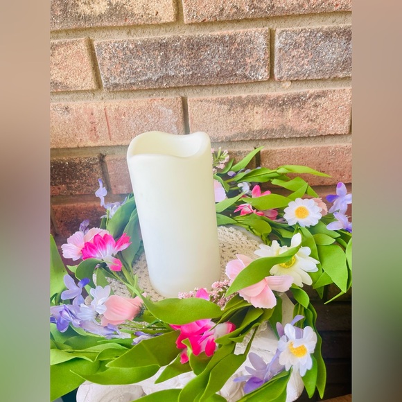 *Spring Festival Flower & Herb Candle Ring - Picture 10 of 12